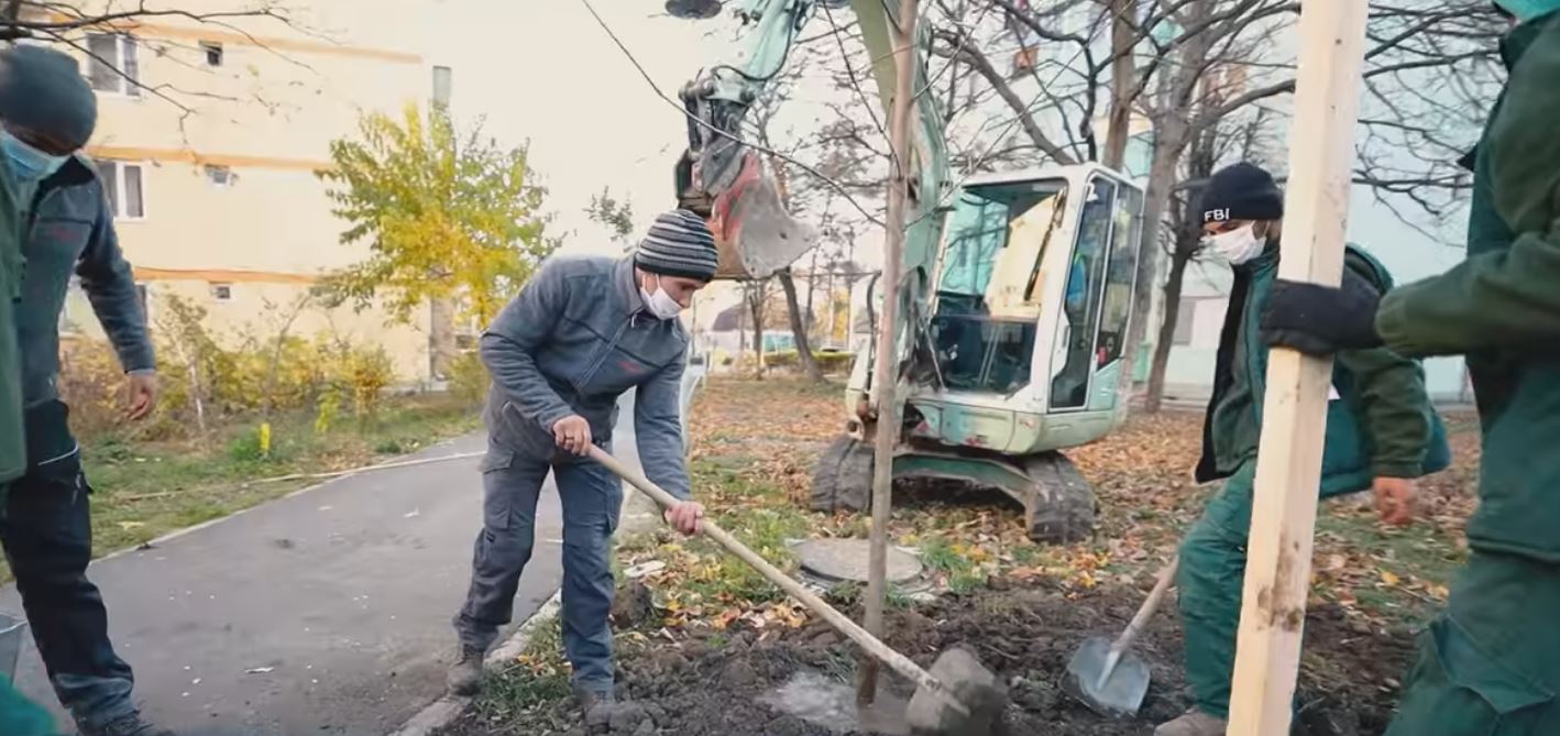 VIDEO| Premieră în Sibiu: cartierul Hipodrom, colorat cu arbori