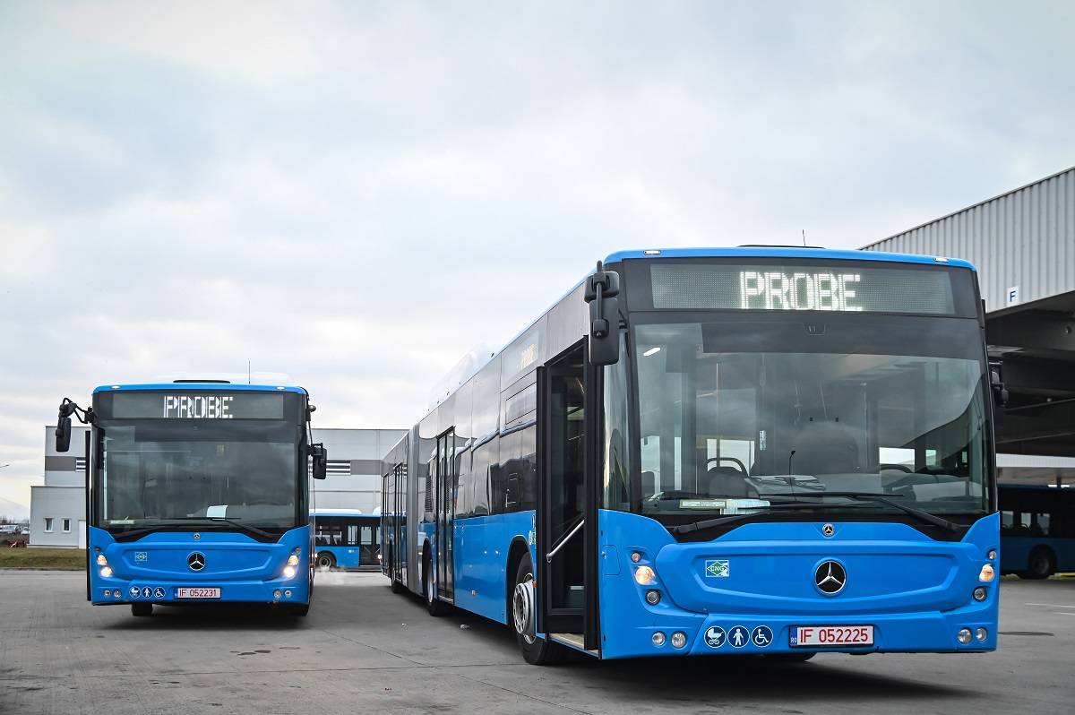 Au sosit la Sibiu toate cele 40 de autobuze noi, ecologice