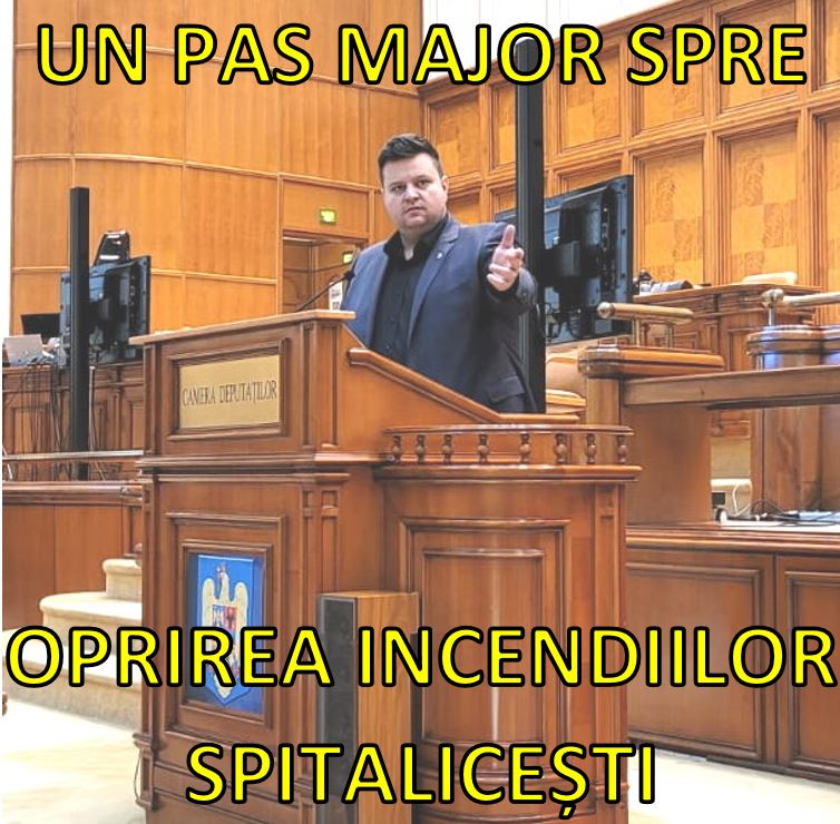 Aviz favorabil din partea Consiliului Economic și Social pentru proiectul de lege privind prevenirea incendiilor în spitale, propus de sibianul Sebastian Suciu