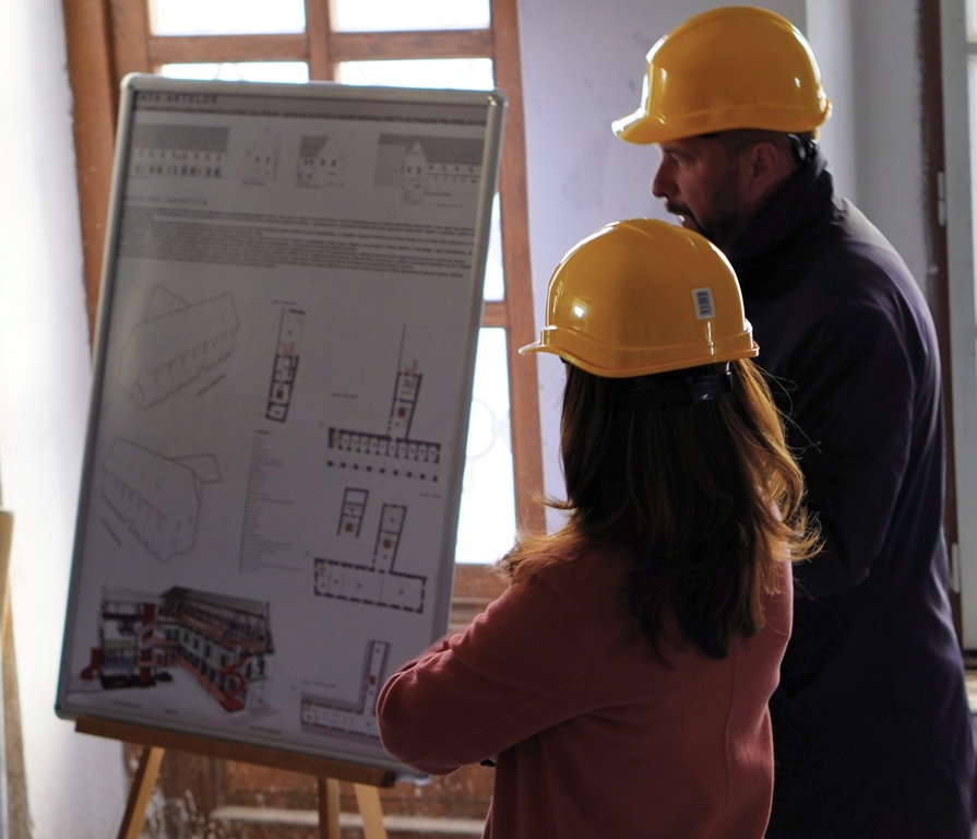 FOTO| Casa Artelor se transformă: „Este proiectul cel mai avansat din România ca și șantier!”