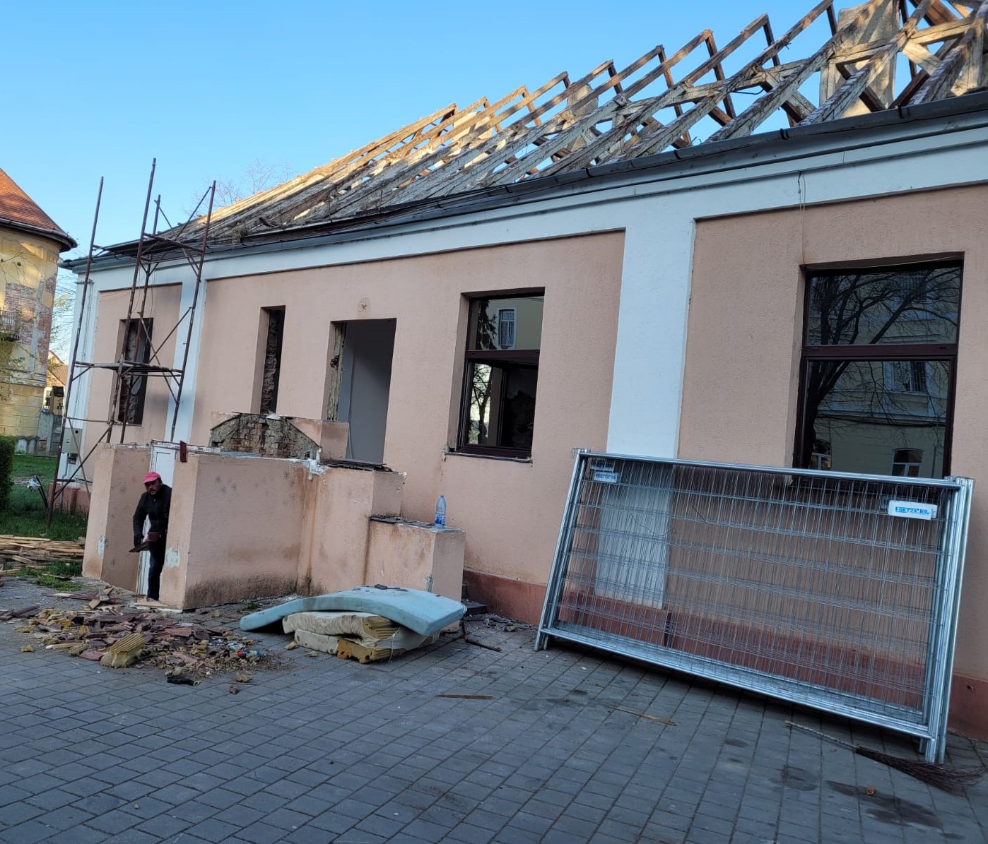 Șantier la Spitalul de Psihiatrie din Sibiu, în cadrul unui proiect de peste 10 milioane lei