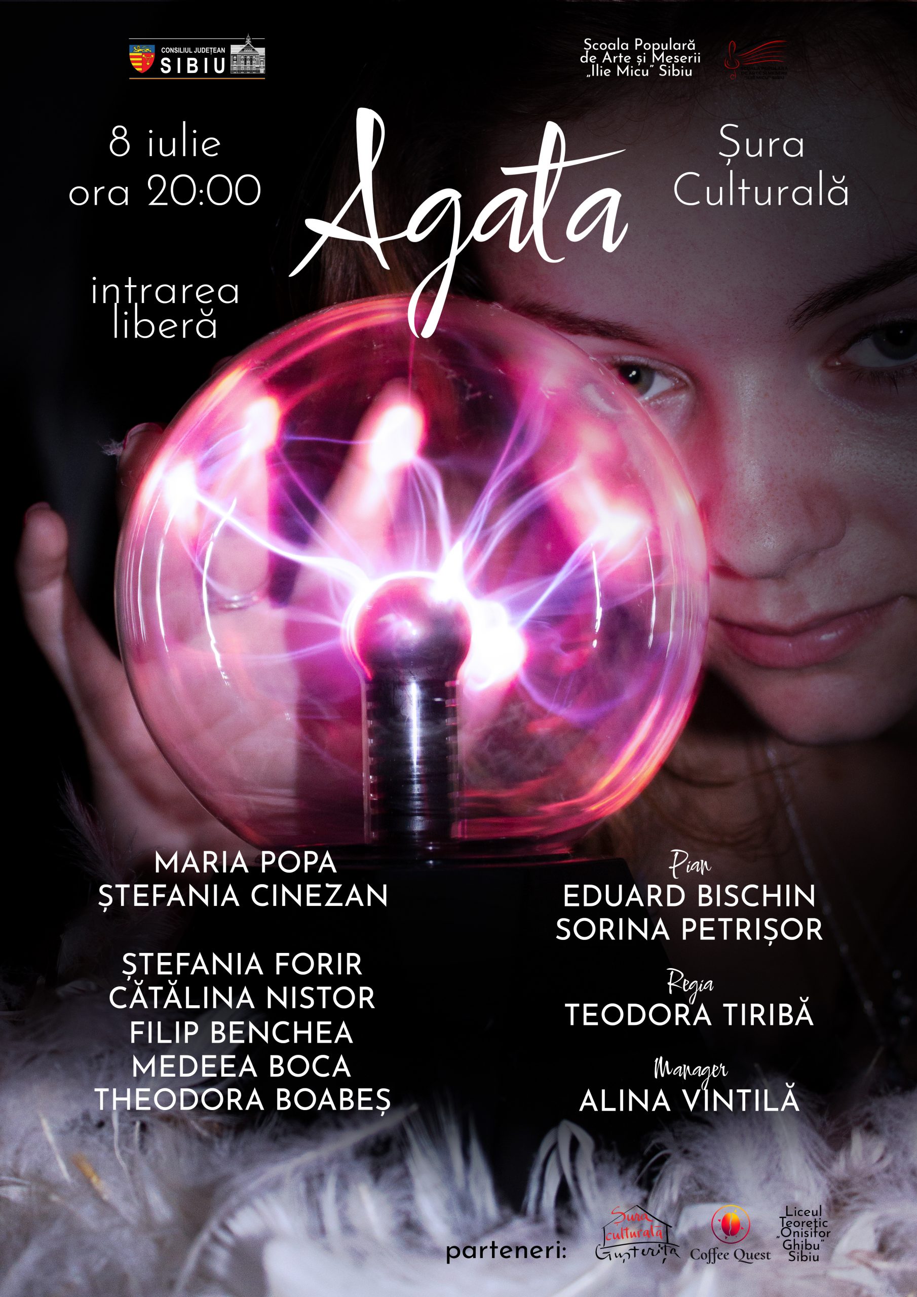 Tragi-comedia „Agata”, pusă în scenă de elevii Școlii Populare „Ilie Micu”